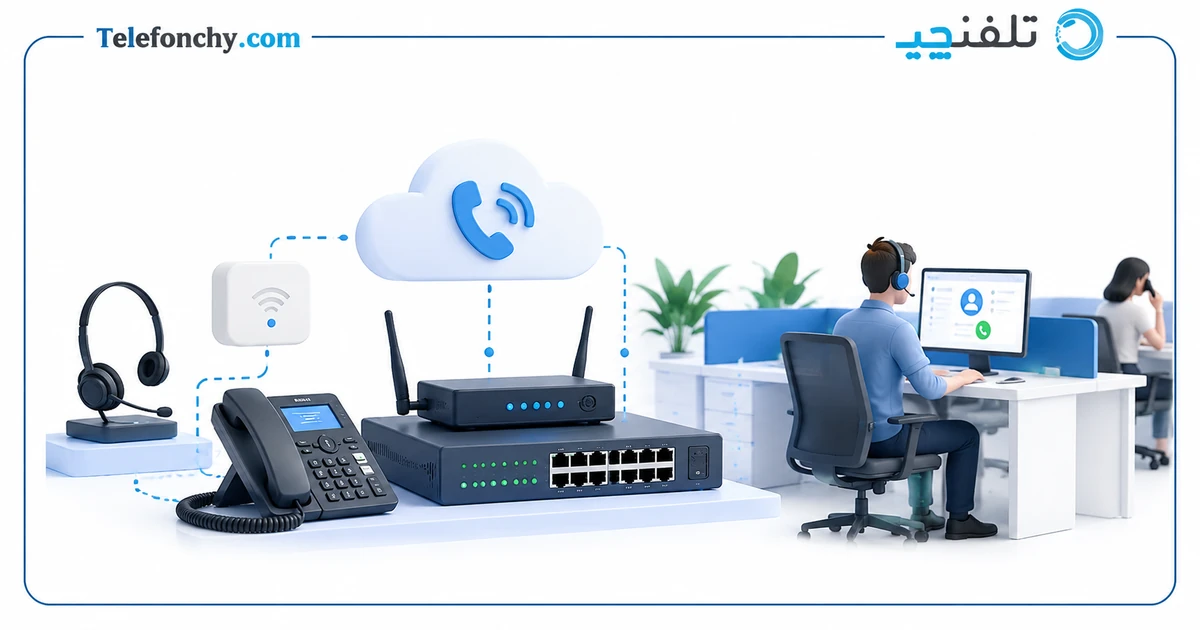 یکی از تجهیزات مهم برای راه اندازی VoiP، اینترنت و مودم است.